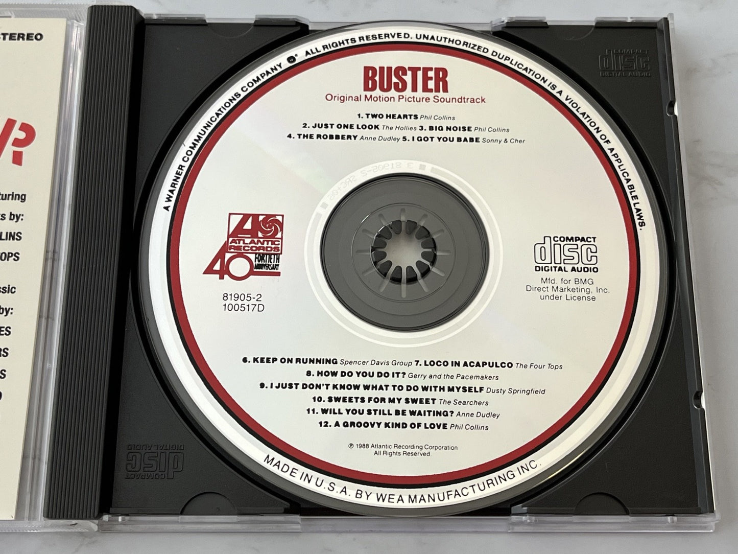 Phil Collins, The Hollies, Various – Buster Original Motion Picture Soundtrack (1988)