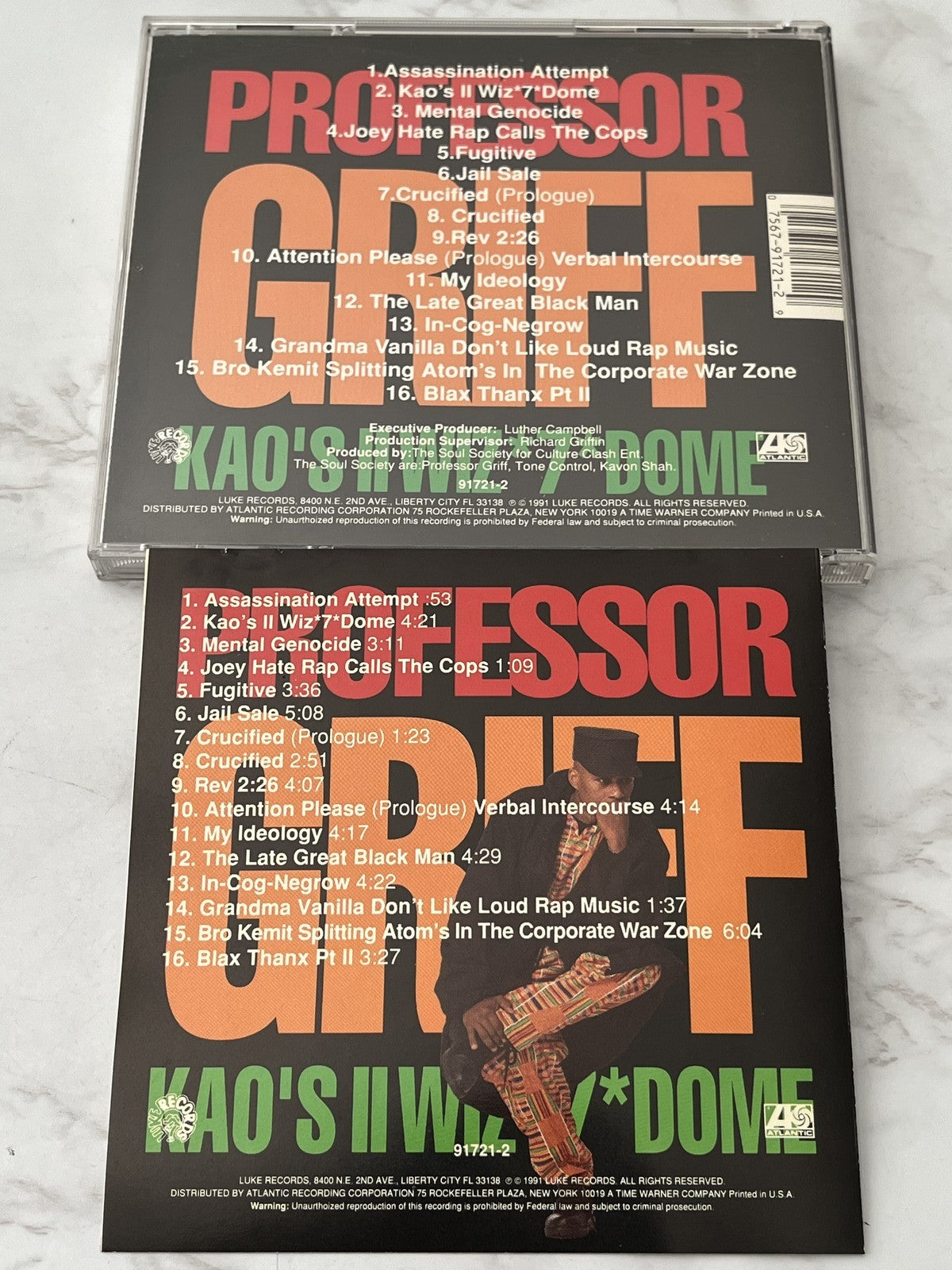 Professor Griff – Kaos II Wiz 7 Dome (1991) [ORIGINAL USA PRESS]