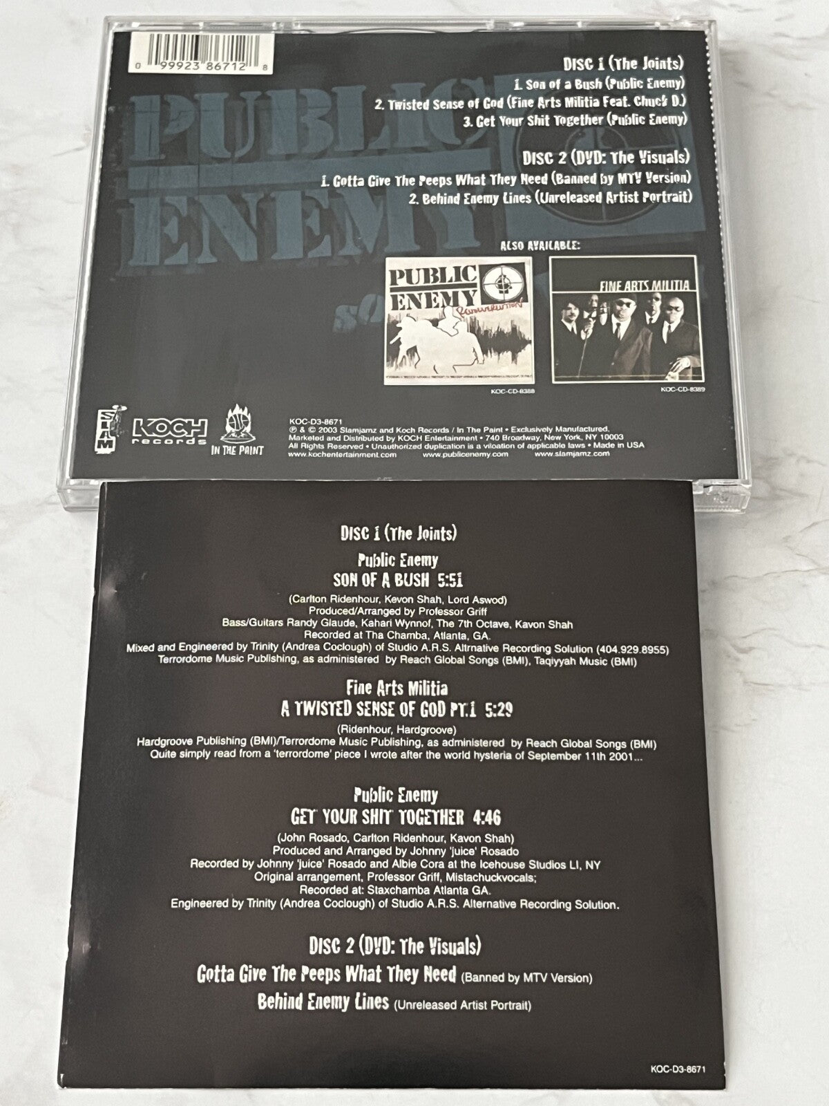 Public Enemy – Son Of A Bush (CD/DVD) (2003) [ORIGINAL USA PRESS]