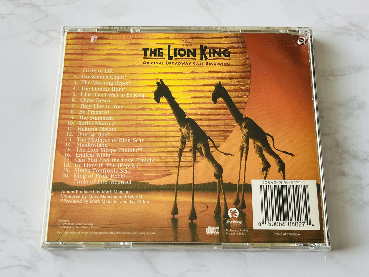 The Lion King Original Broadway Cast Recording (Promo) (1997)