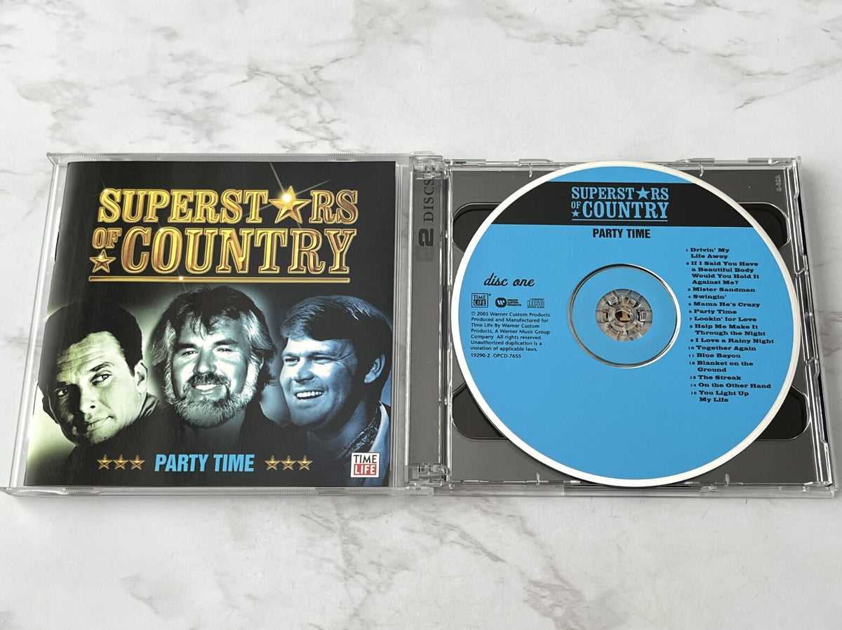 Cristy Lane, Kenny Rogers, Merle Haggard, Ray Stevens, Various – Time Life Music Superstars Of Country Party Time (2005)