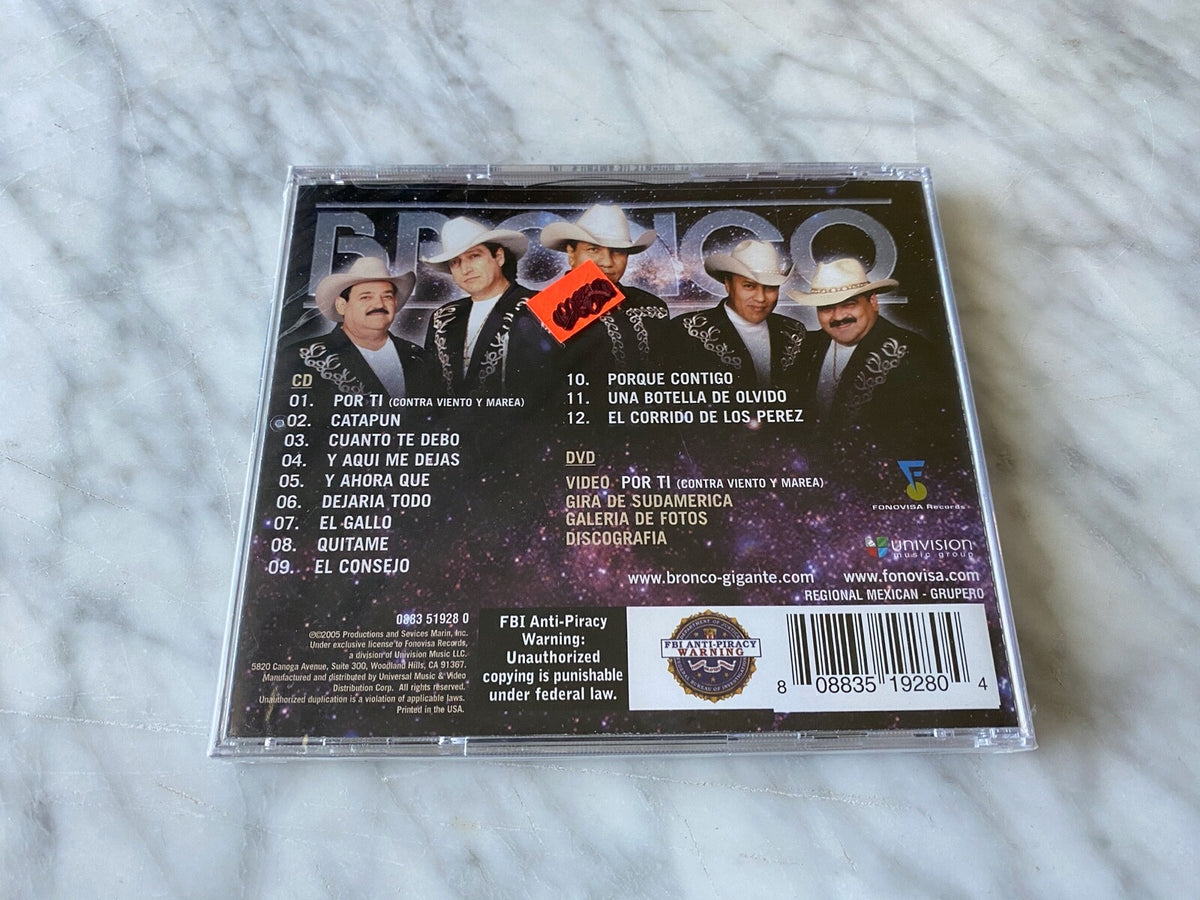 Bronco – El Gigante De America Por Ti (CD/DVD) (2005) [ORIGINAL USA PRESS]