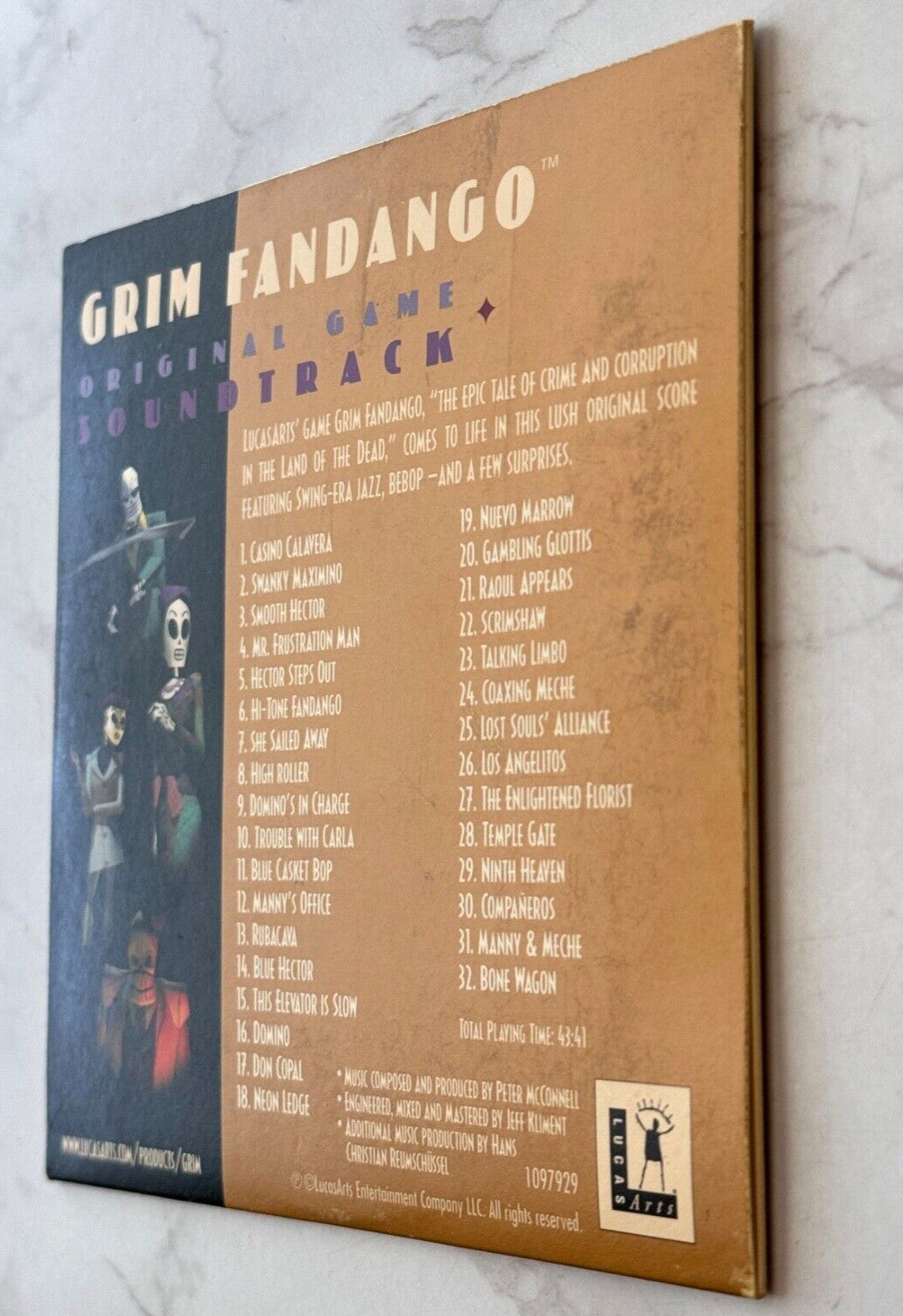 Peter McConnell – Grim Fandango Original Game Soundtrack (1998) [ORIGINAL USA PRESS]