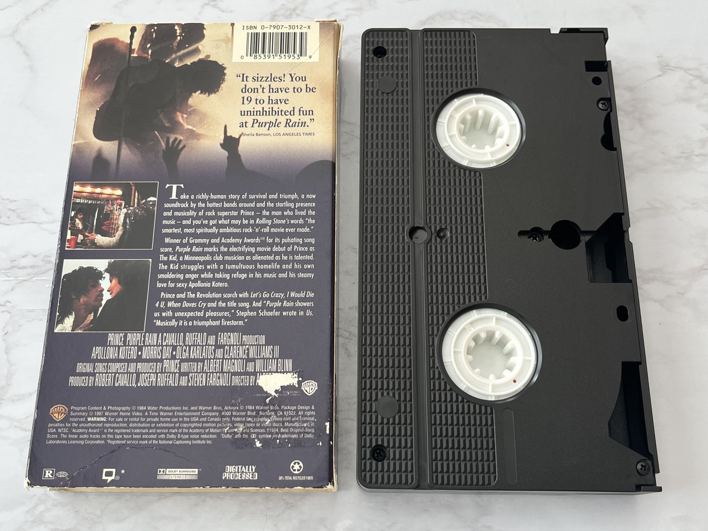 Prince Purple Rain VHS 1984 Warner 15195 Let's Go Crazy, When Doves Cry (1984)