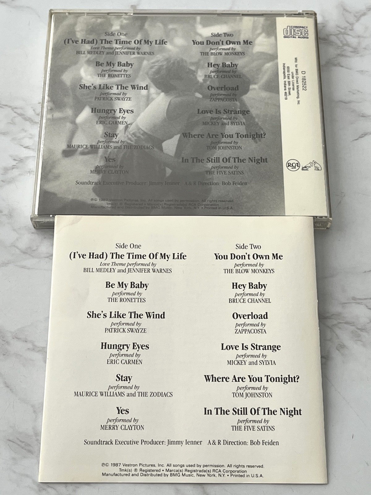 Dirty Dancing Soundtrack From The Vestron Motion Picture