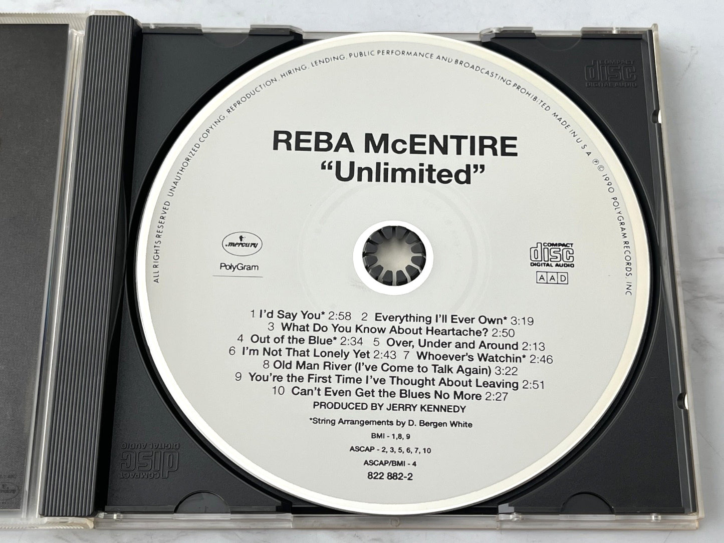Reba McEntire – Unlimited ORIGINAL USA PRESS! 1990 Mercury 822 882-2 (1990)