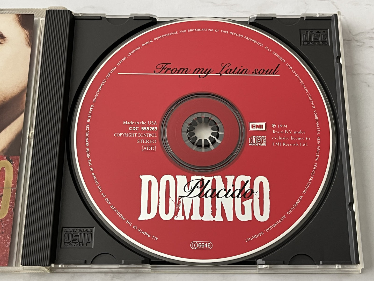 Placido Domingo – De Mi Alma Latina (1994) [ORIGINAL USA PRESS]