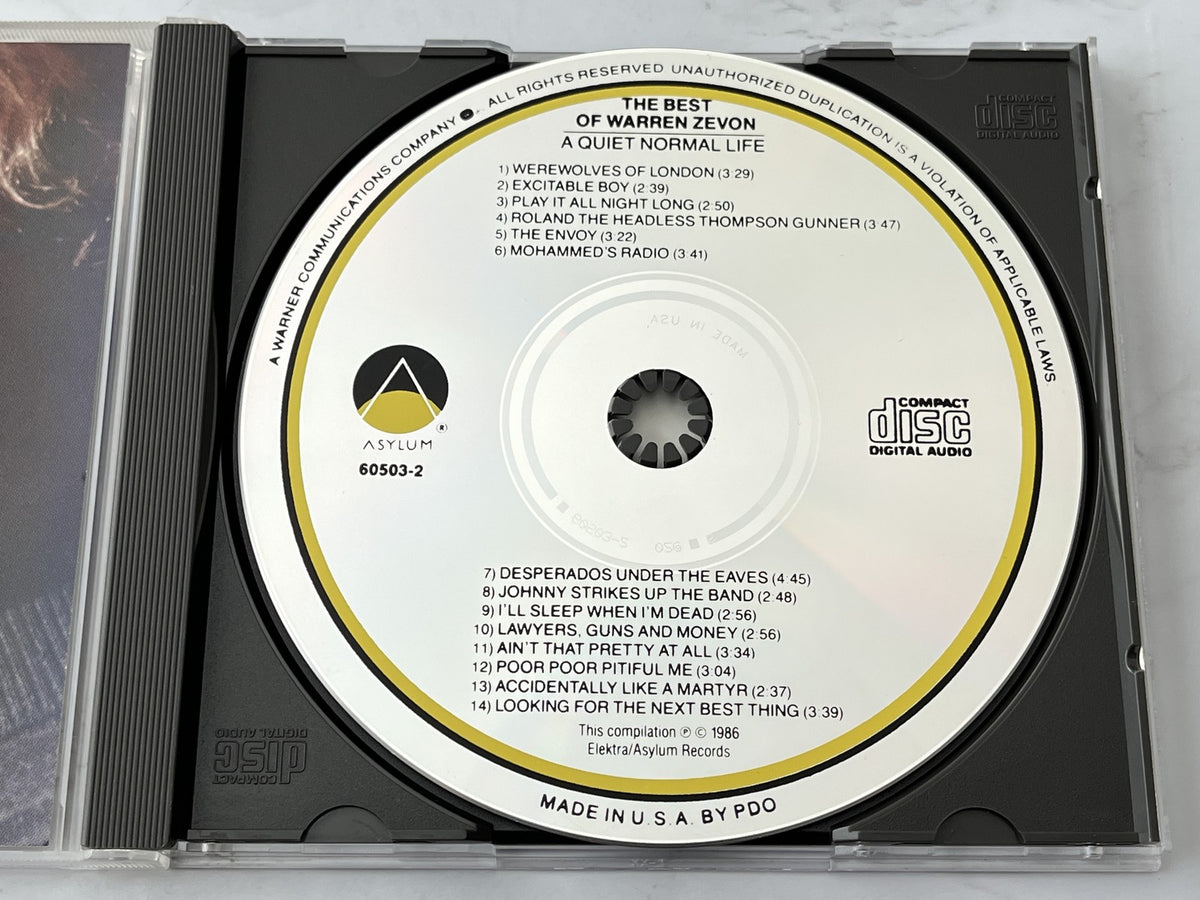 Warren Zevon – A Quiet Normal Life [USA SILVER DISC PDO]