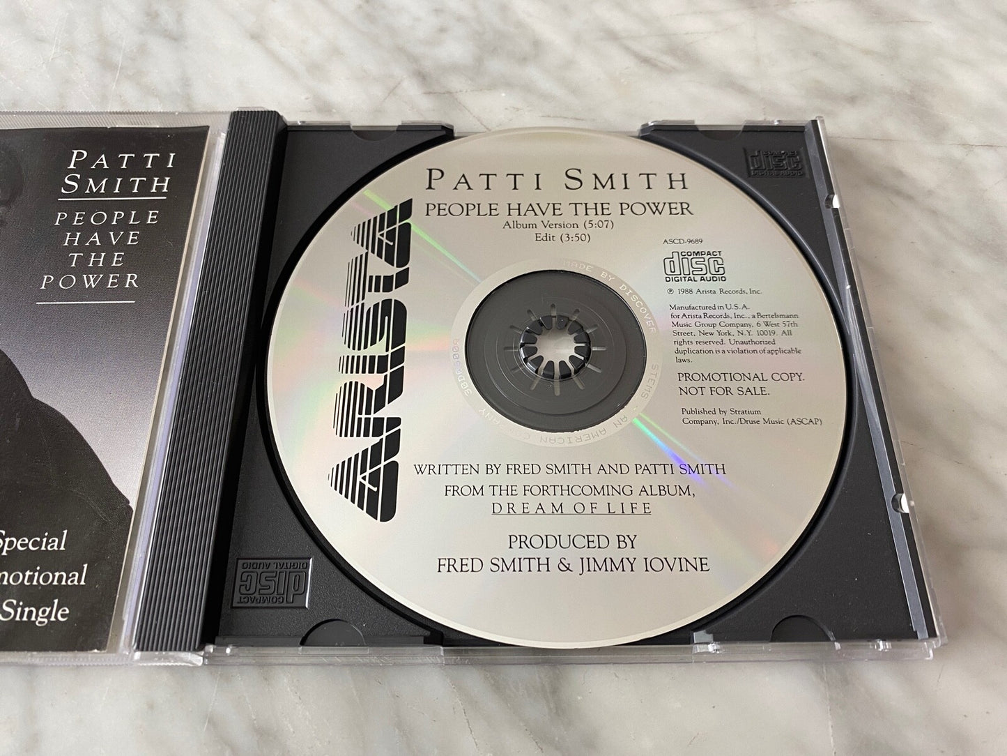 Patti Smith – People Have The Power (Promo) (1988) [ORIGINAL USA PRESS]