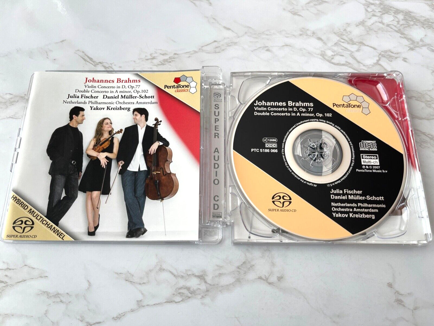 Johannes Brahms, Julia Fischer, Daniel Müller-Schott, Yakov Kreizberg – Brahms, Fischer, Muller-Schott, Kreizberg Violin Concerto (SACD) (2007) [UK PRESS]