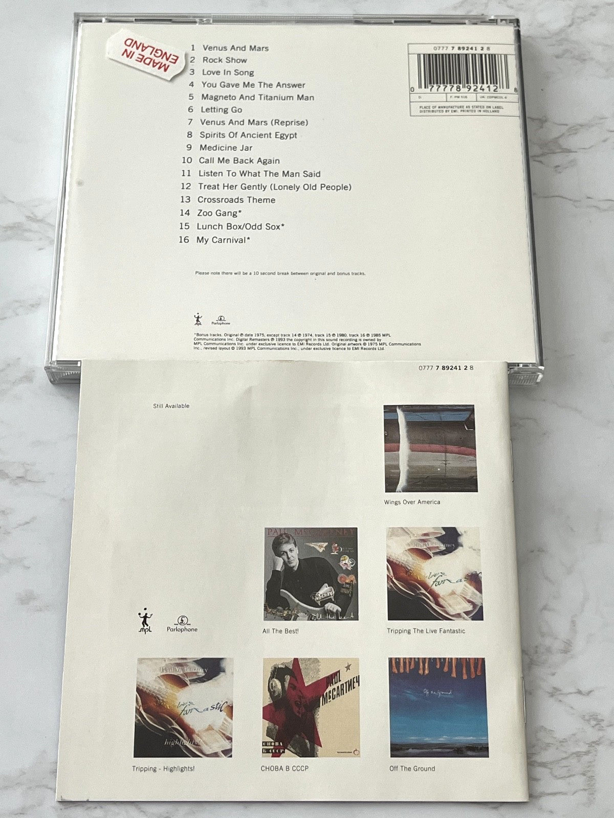 Paul McCartney, Wings – Venus And Mars (1993) [GERMAN PRESS]