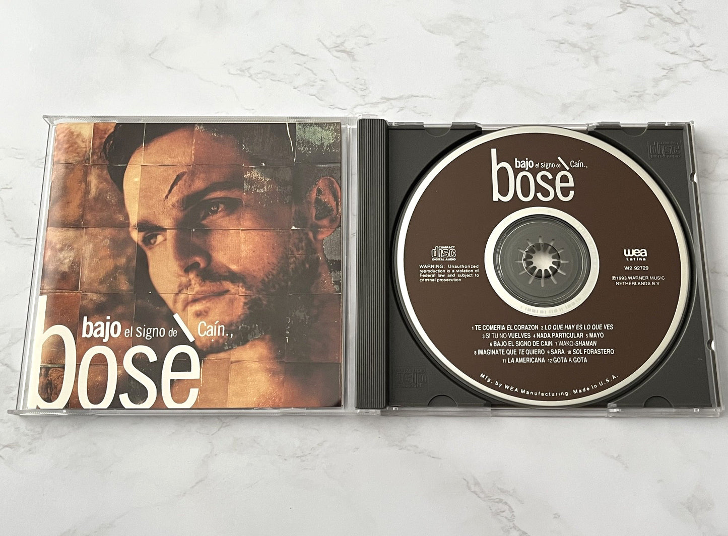 Miguel Bose – Bajo El Siglo De Cain (1993) [ORIGINAL USA PRESS]