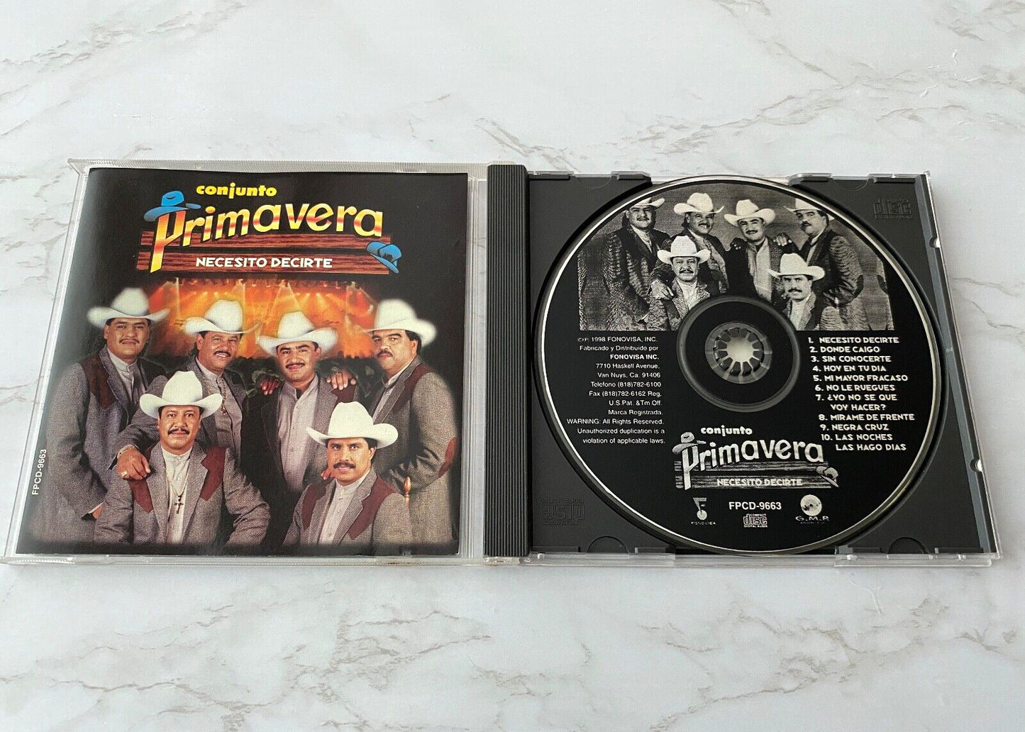 Conjunto Primavera – Necesito Decirte (1998) [ORIGINAL USA PRESS]