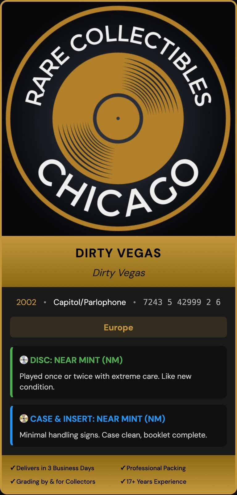 Dirty Vegas – Dirty Vegas (2002) [EURO PRESS]