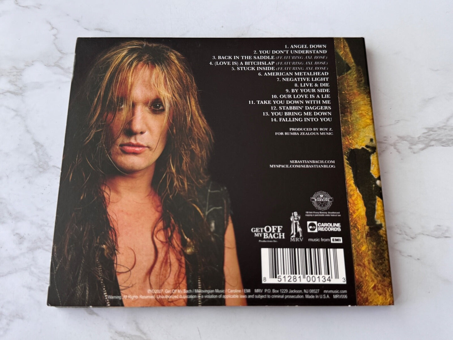 Sebastian Bach – Sebastian Back Angel Down (Digipak) (2007)