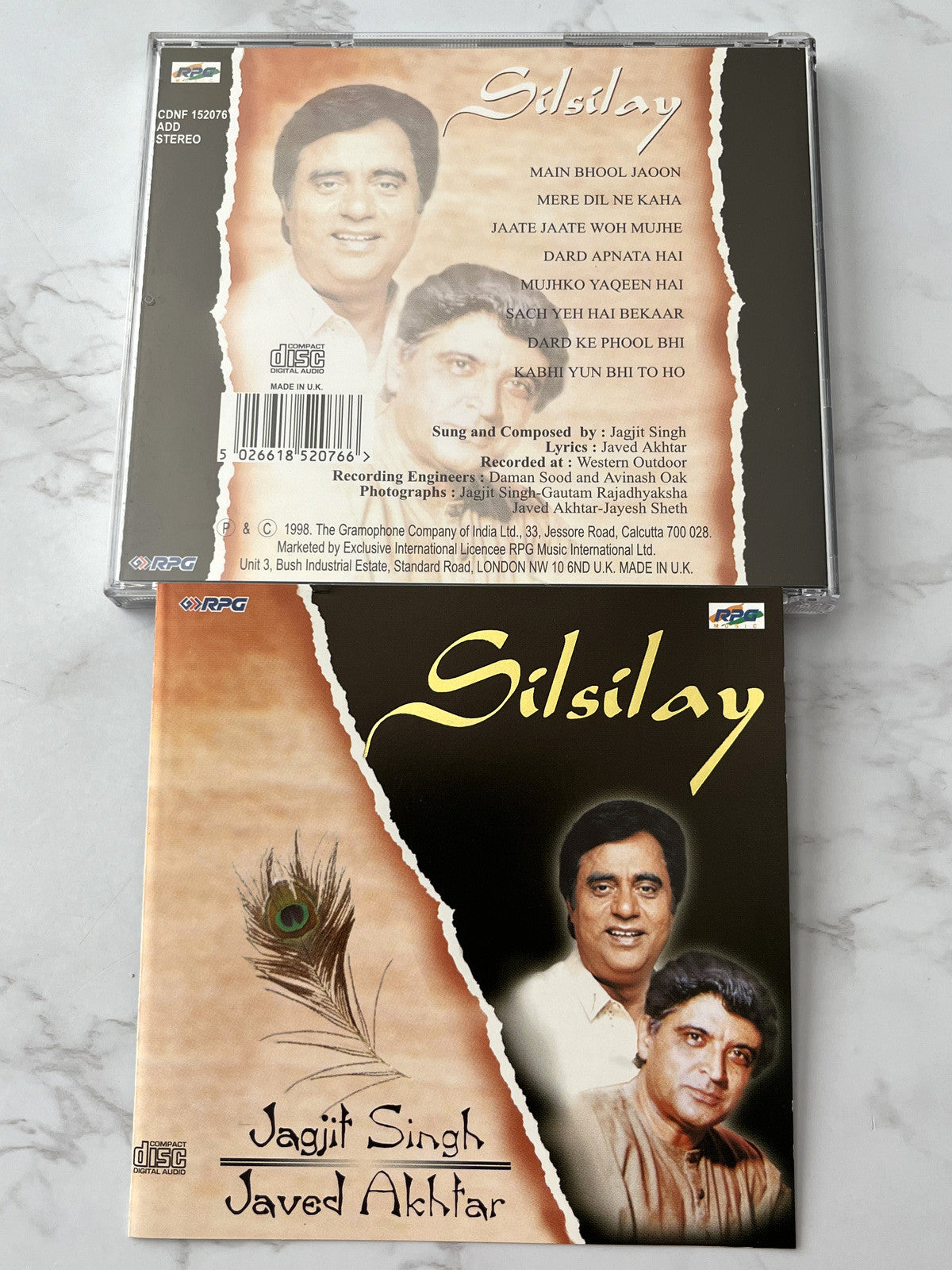 Jagjit Singh, Javed Akhtar – Silsilay (1998) [UK PRESS]