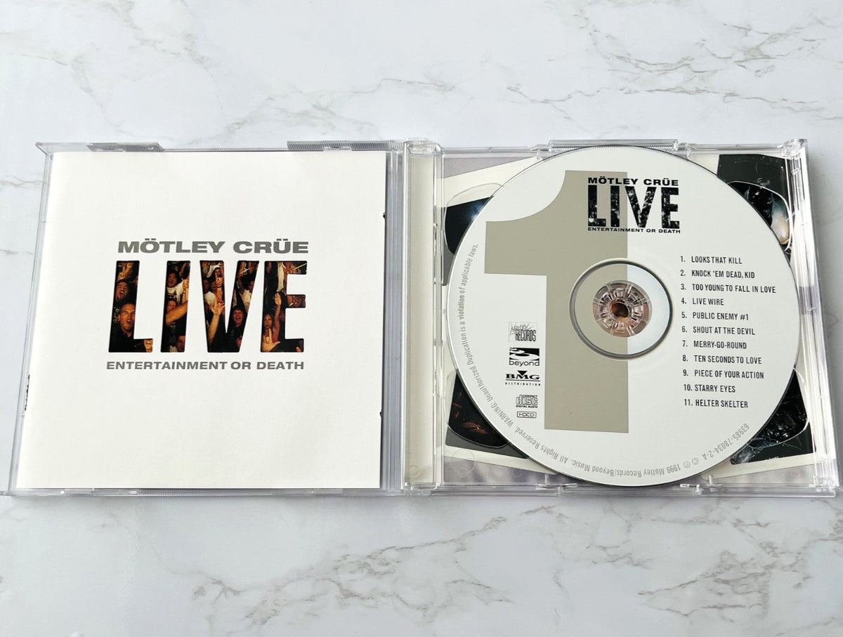 Motley Crue, Mötley Crüe – Live Entertainment Or Death (1999) [ORIGINAL USA PRESS]