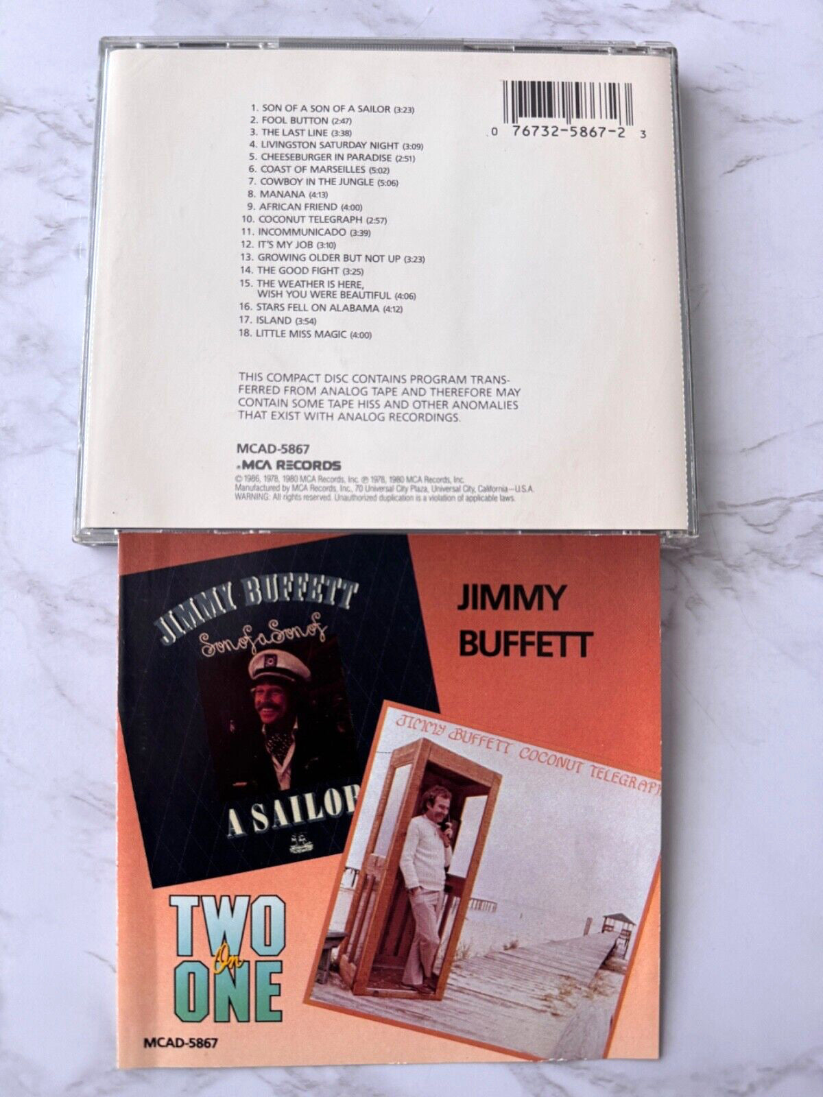 Jimmy Buffett – Son Of A Son Of A Sailor / Coconut Telegraph (1986) [JAPAN TARGET ERA]