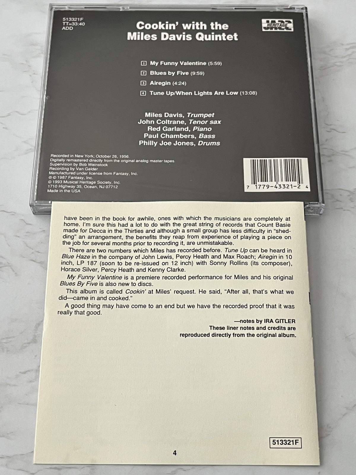 Miles Davis – The Miles Davis Quintet Cookin' With The Miles Davis Quintet (1993) [JVC PRESS]