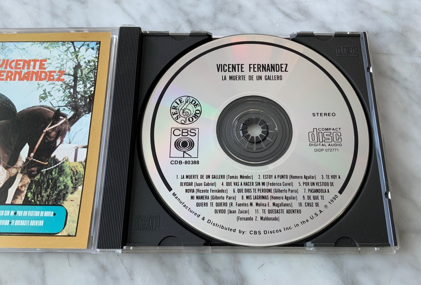 Vicente Fernandez – La Muerte De Un Gallero (1990) [ORIGINAL USA PRESS]