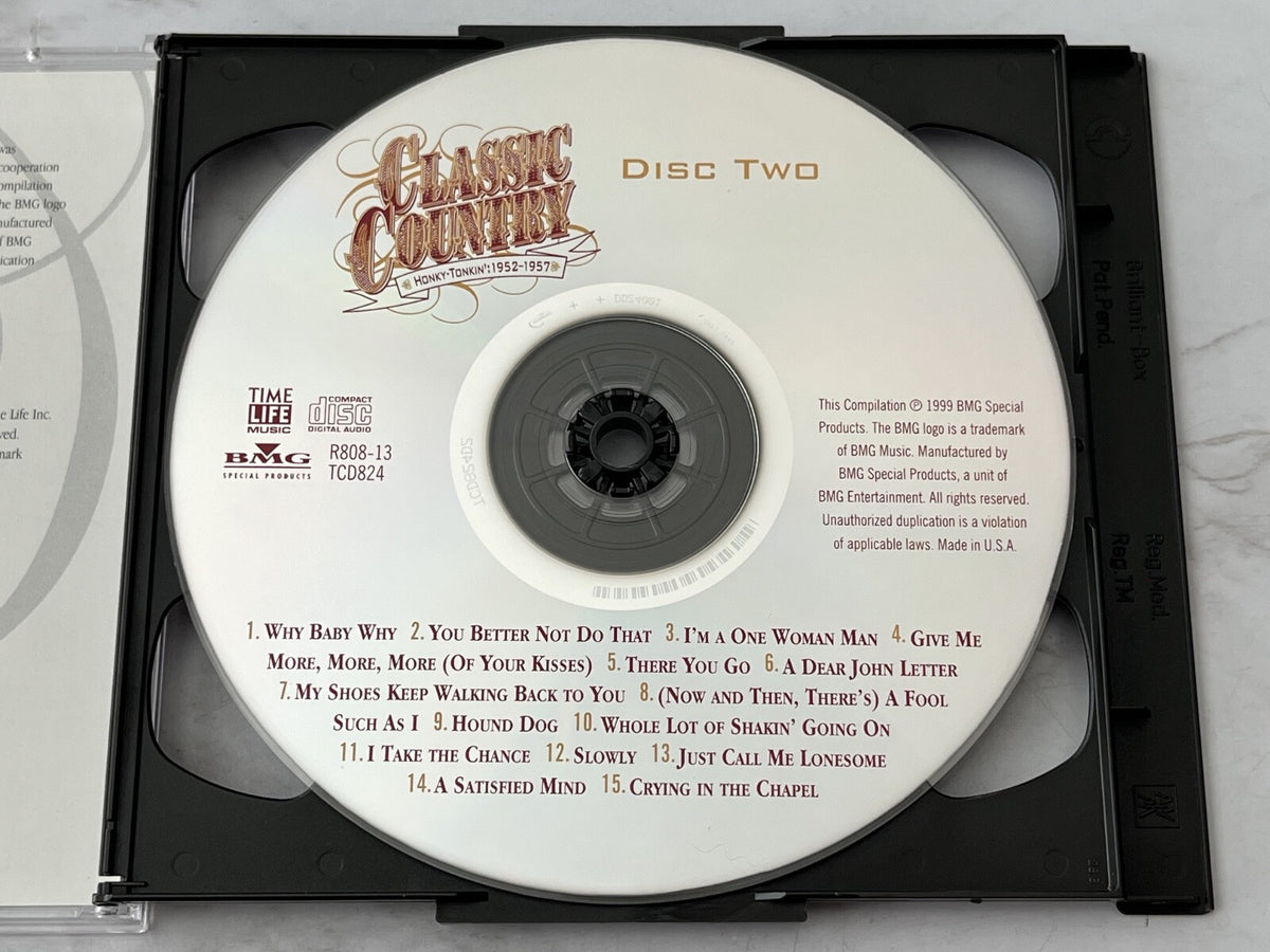 Eddy Arnold, Johnny Cash, Kitty Wells, Ray Price, Various – Time Life Music Classic Country Honky Tonkin' 1952-1957 (1999)