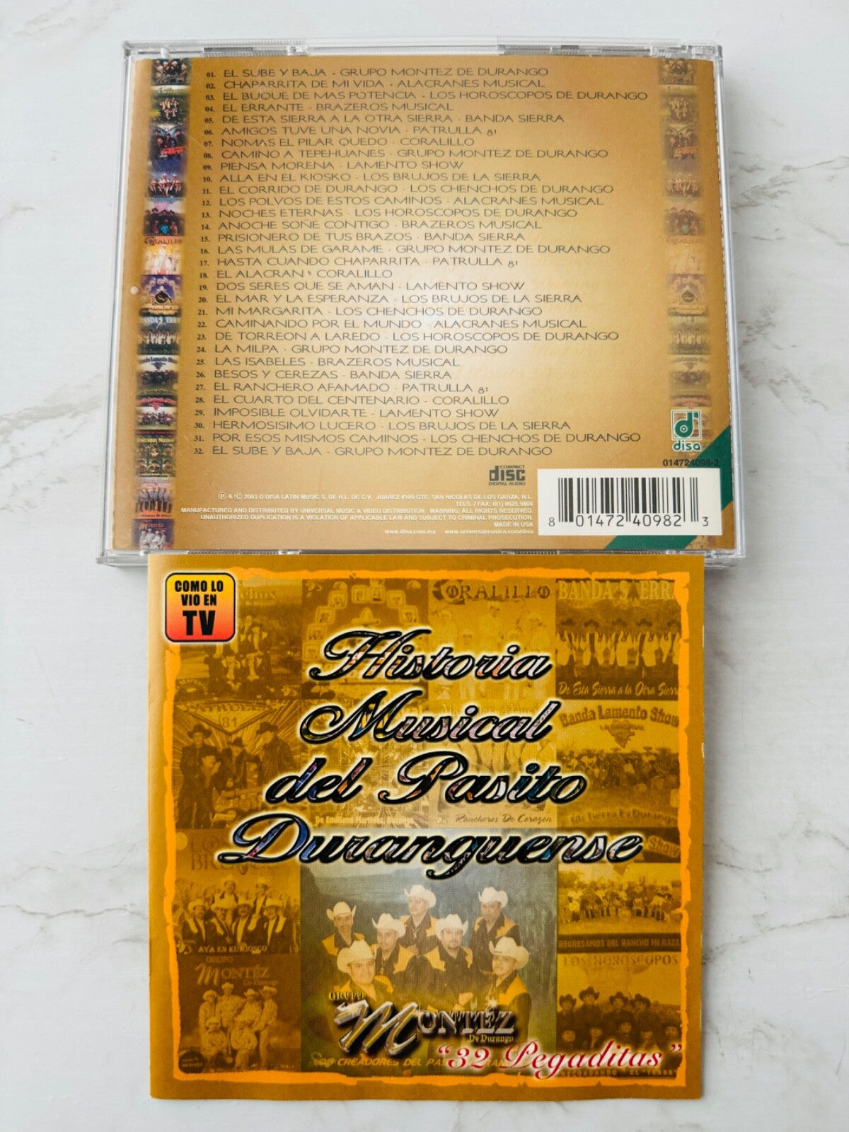 Various, Montez De Durango, Patrulla 81, Banda Sierra – Historia Musical Del Pasito Duranguense (2003) [ORIGINAL USA PRESS]