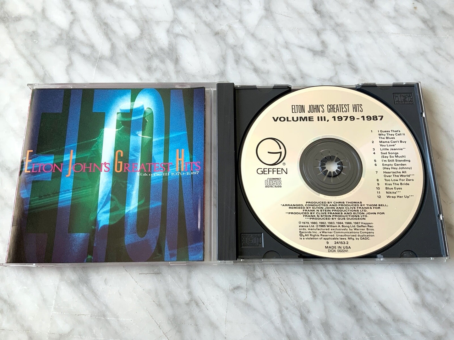 Elton John – Elton John's Greatest Hits Volume III 1979-1987 (1987) [DADC PRESS]