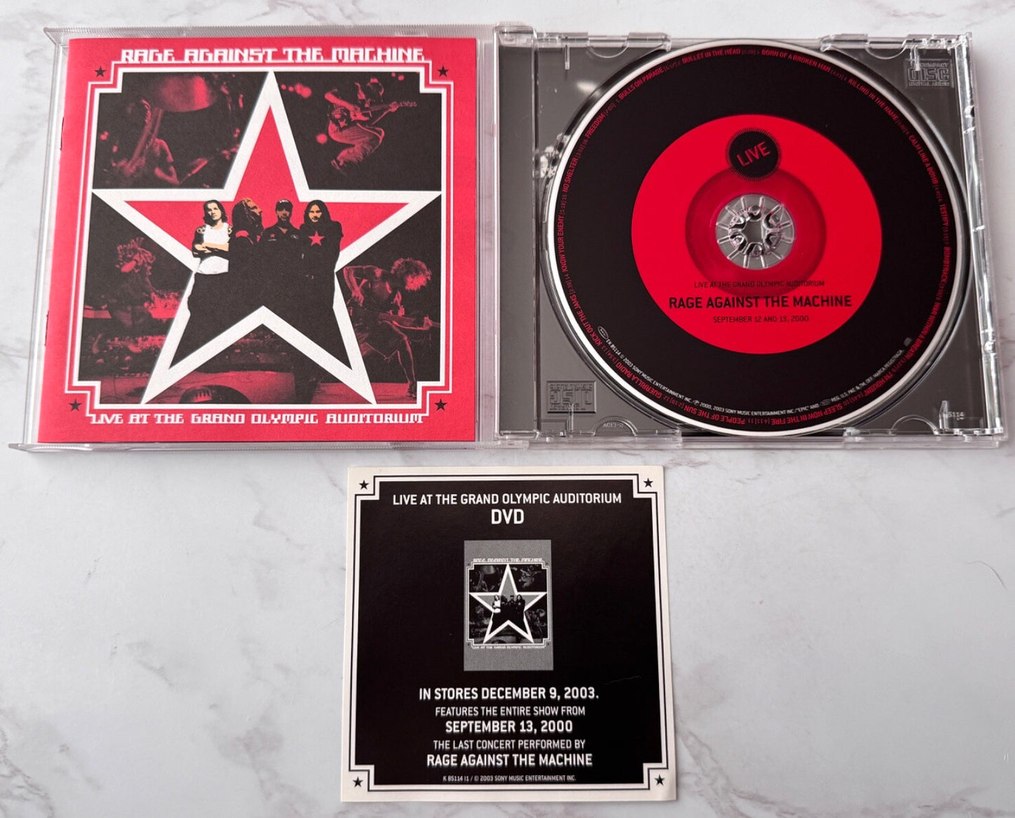 Rage Against The Machine – Live At The Grand Olympic Auditorium (2003) [ORIGINAL USA PRESS]