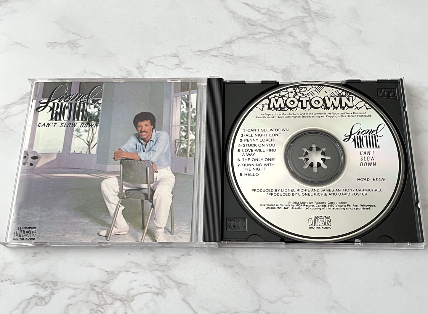 Lionel Richie – Can't Slow Down [CANADA PRESS]