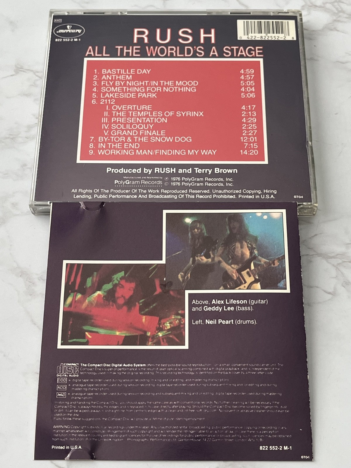 Rush – All The World's A Stage [PDO PRESS]