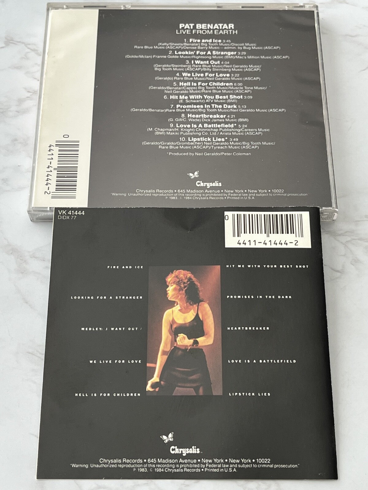 Pat Benatar – Live From Earth (1984) [DADC PRESS]