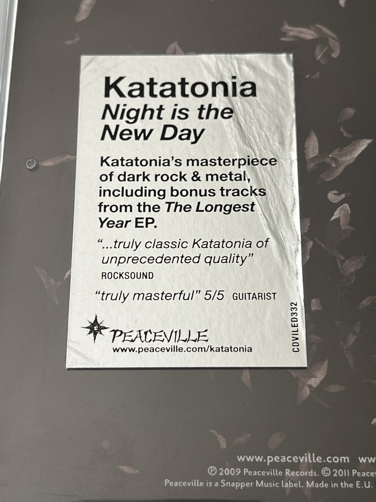 Katatonia – Night Is the New Day (2011)