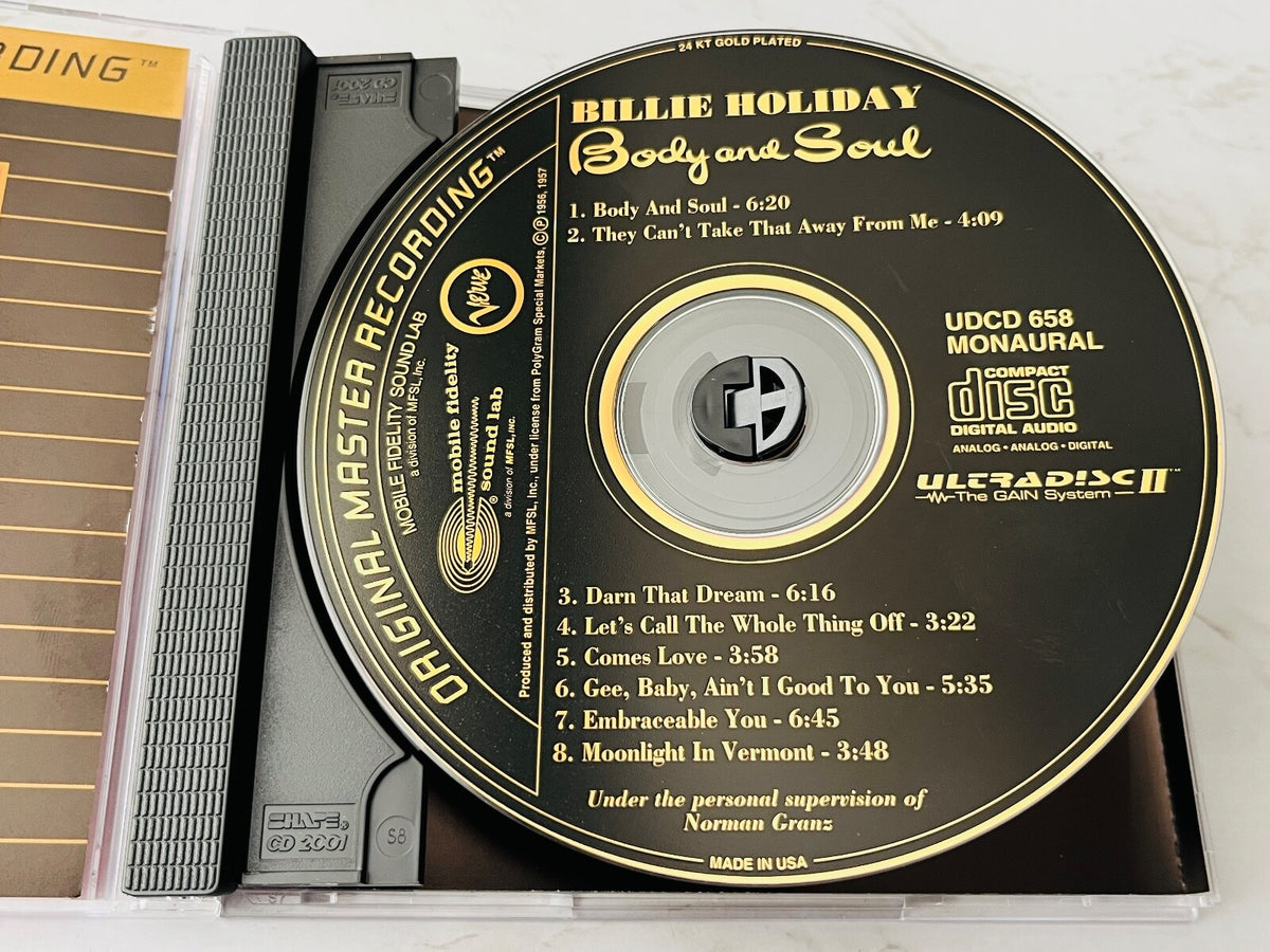 Billie Holiday – Body And Soul (MFSL, 24KT Gold, Numbered) (1996)