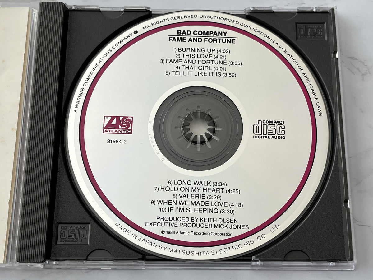 Bad Company – Fame And Fortune (1986) [JAPAN TARGET ERA]