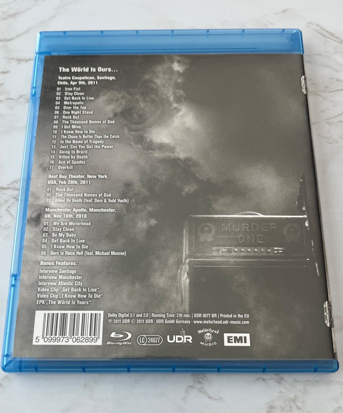 Motorhead The World Is Ours Vol. 1 Blu-ray Disc (2011) [UK PRESS]