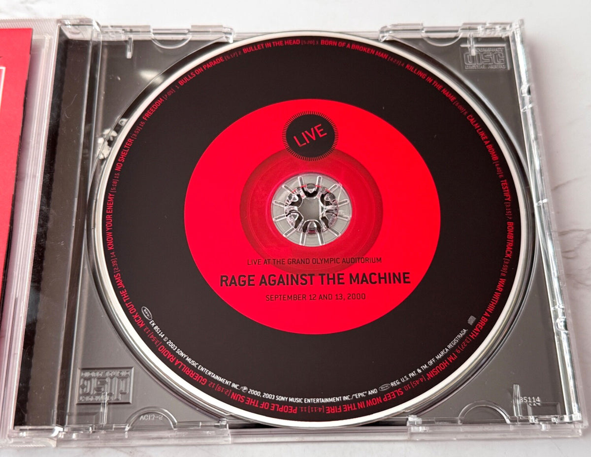 Rage Against The Machine – Live At The Grand Olympic Auditorium (2003) [ORIGINAL USA PRESS]