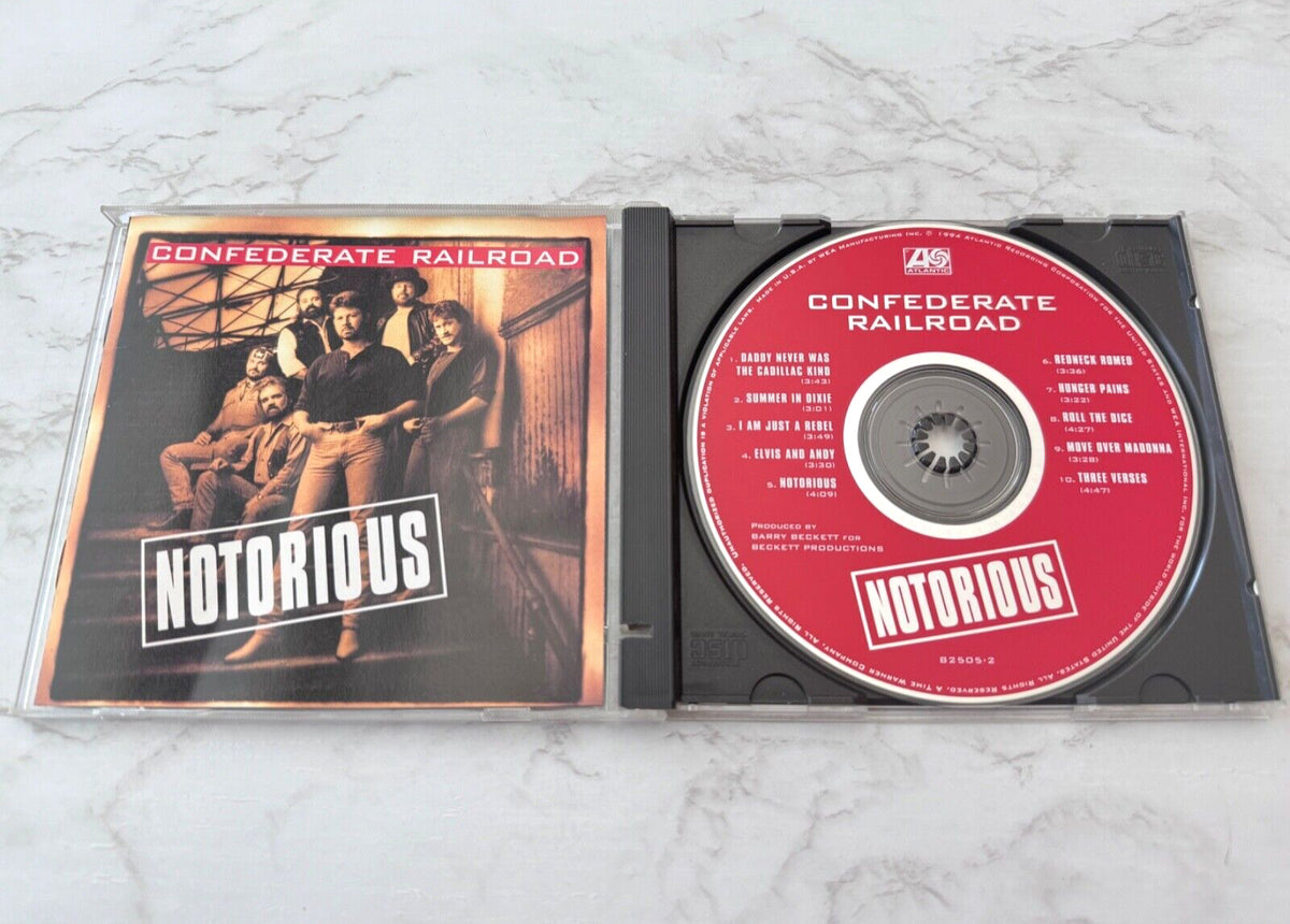 Confederate Railroad – Notorious (Promo) (1994) [ORIGINAL USA PRESS]