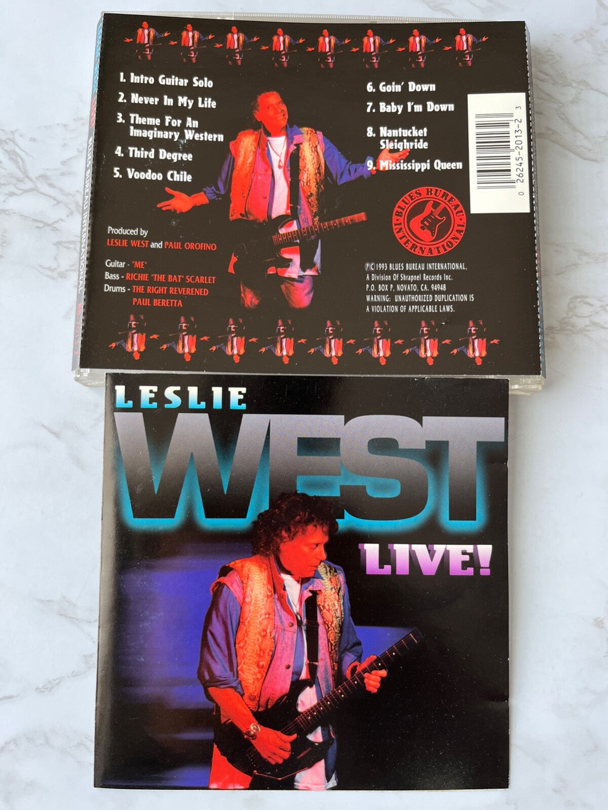 Leslie West – Live (1993) [ORIGINAL USA PRESS]