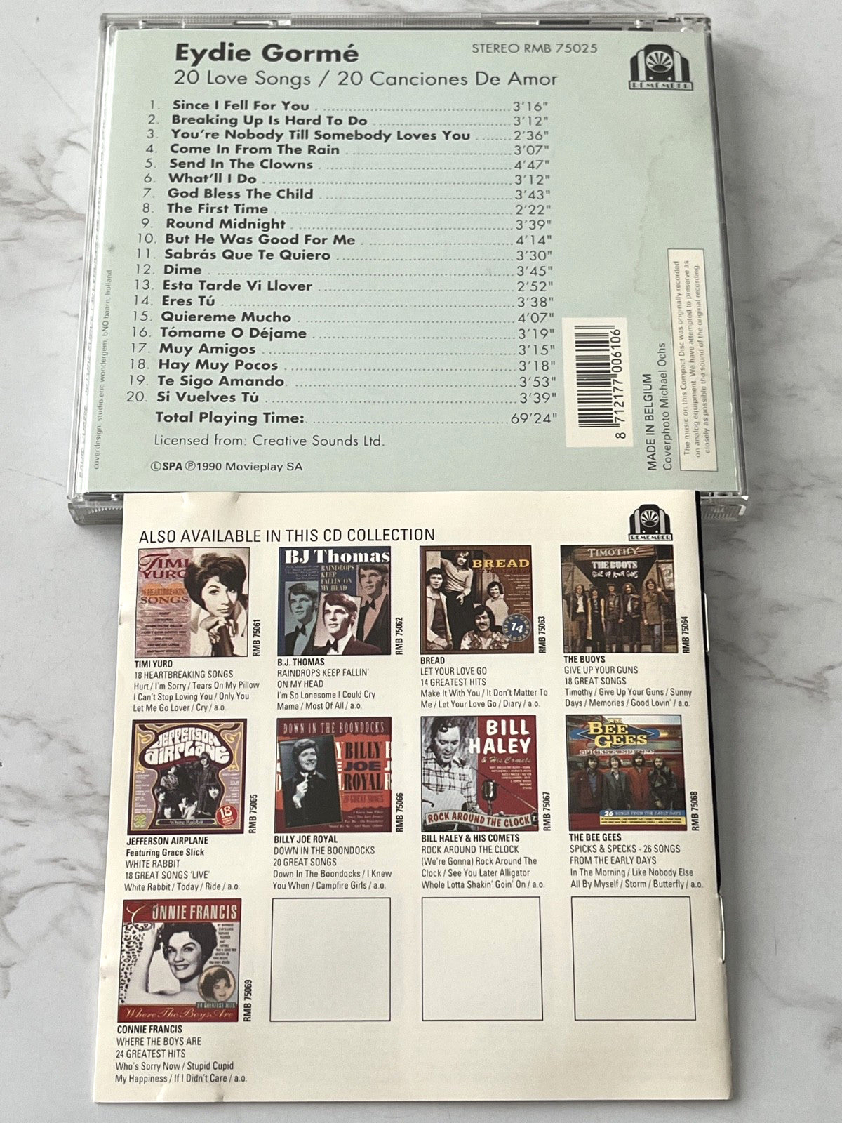Eydie Gorme – 20 Love Songs 20 Canciones De Amor (1990) [ORIGINAL USA PRESS]