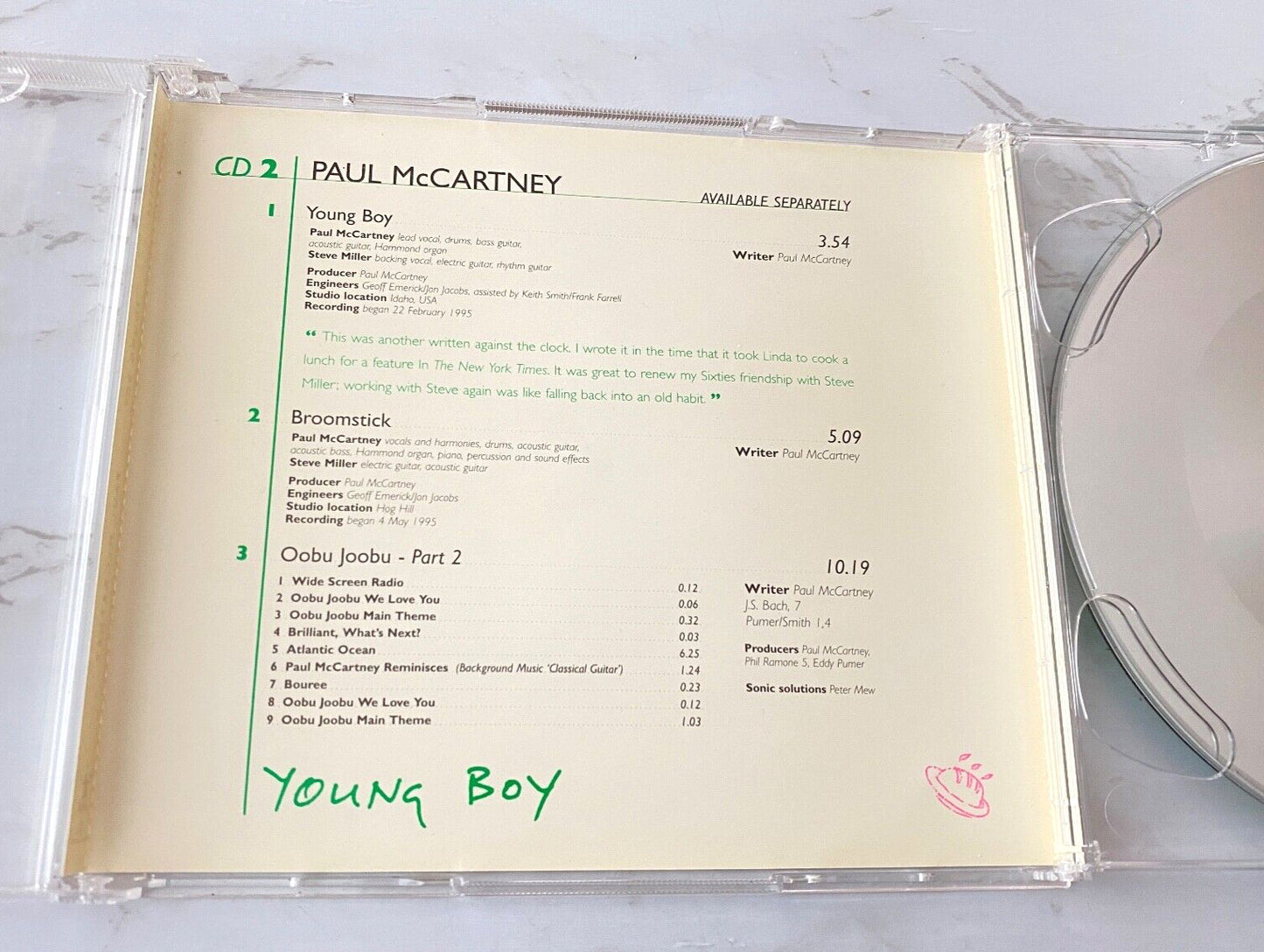 Paul McCartney – Young Boy (1997) [UK PRESS]