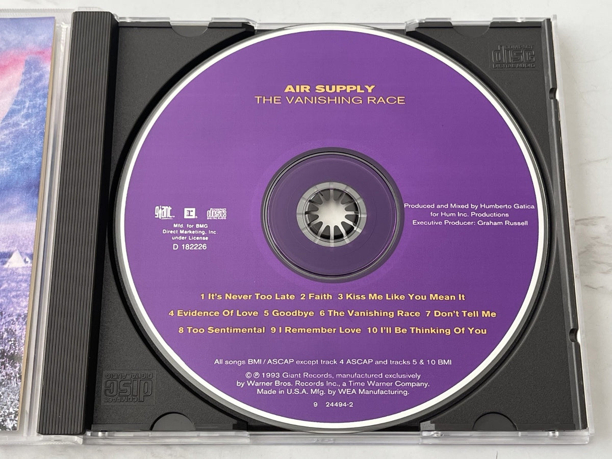 Air Supply – The Vanishing Race (1991) [ORIGINAL USA PRESS]