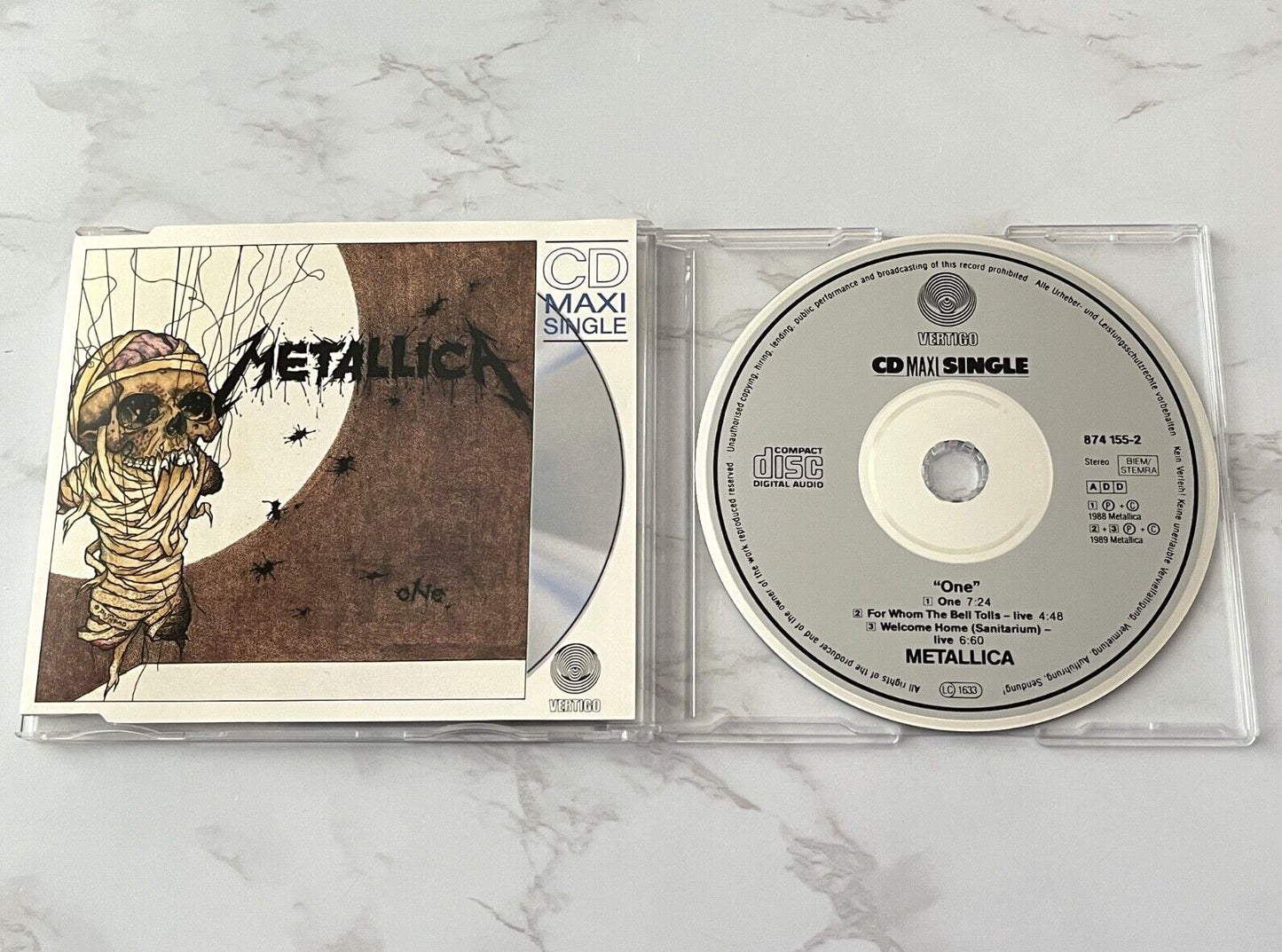 Metallica – One (Maxi Single) (1989) [W GERMANY TARGET ERA]