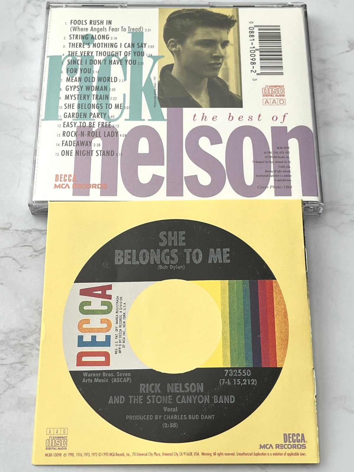 Ricky Nelson, Rick Nelson – The Best Of 1963-1975 (1990) [ORIGINAL USA PRESS]