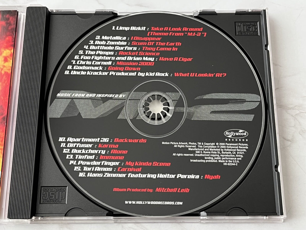 Buckcherry, Limp Bizkit, Metallica, Rob Zombie, Various – Mission Impossible 2 Music From And Inspired By M:i-2 (Promo) (2000)