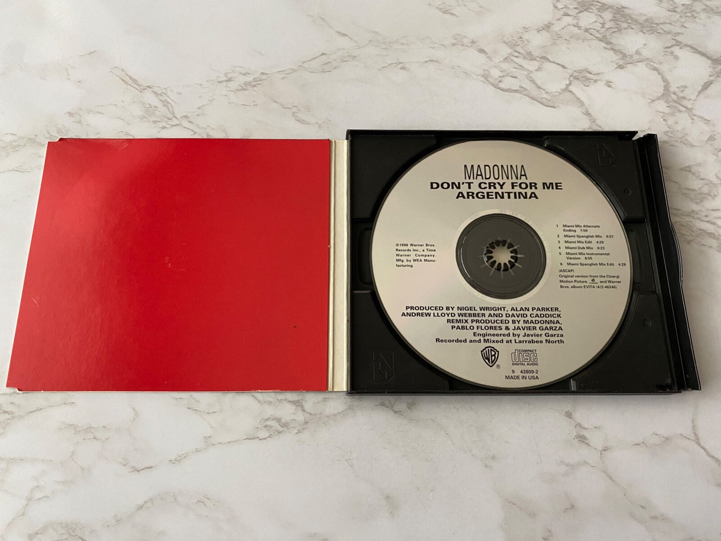 Madonna – Don't Cry For Me Argentina (Maxi Single) (1997)