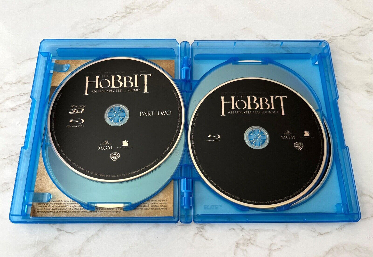 The Hobbit An Unexpected Journey 3D/Blu-ray/DVD 5 Disc Set! J.R.R. Tolkien (2012)