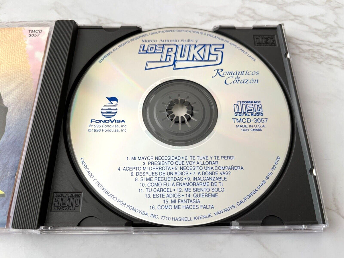 Los Bukis, Marco Antonio Solis – Y Los Bukis Romanticos De Corazon (1996) [ORIGINAL USA PRESS]