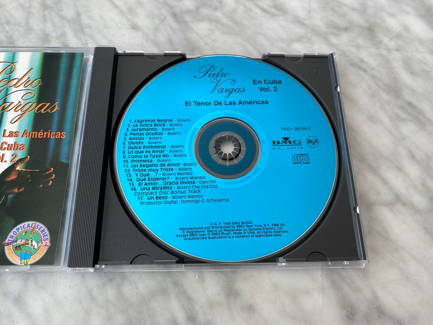 Pedro Vargas – El Tenor De Las Americas En Cuba Vol. 2 (1996) [ORIGINAL USA PRESS]