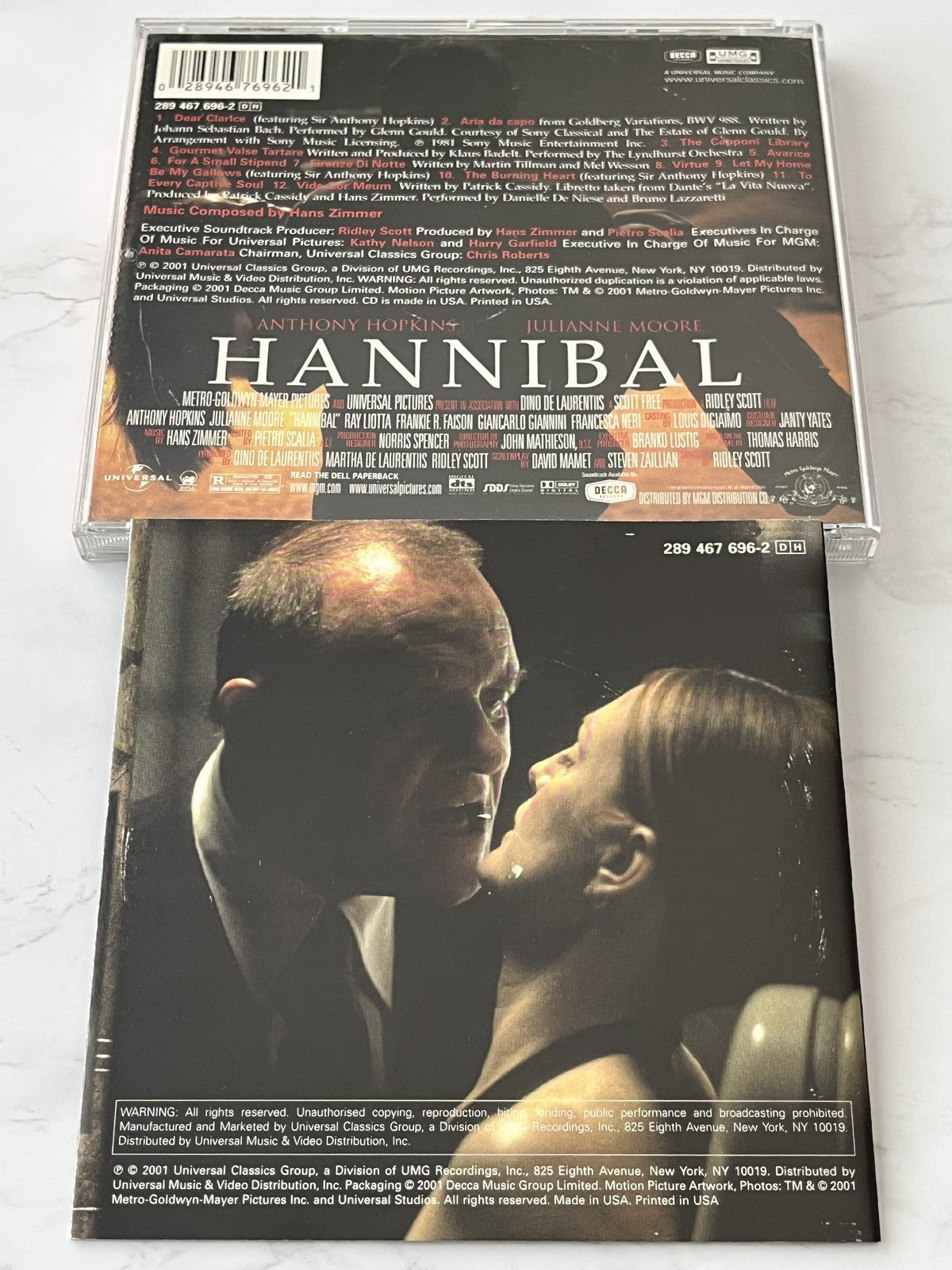 Hans Zimmer – Hannibal Original Motion Picture Soundtrack (2001) [ORIGINAL USA PRESS]