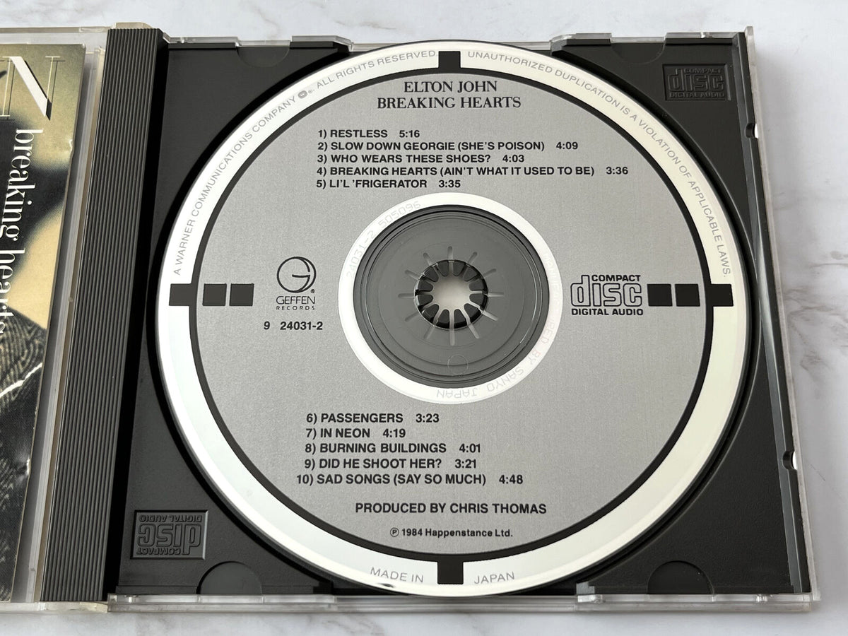 Elton John – Breaking Hearts (1985) [JAPAN TARGET ERA]